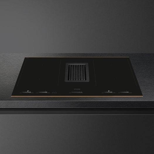 SMEG 83cm Venting Induction Hob with Copper Trim (4 Cook Zones) HOBD682R1