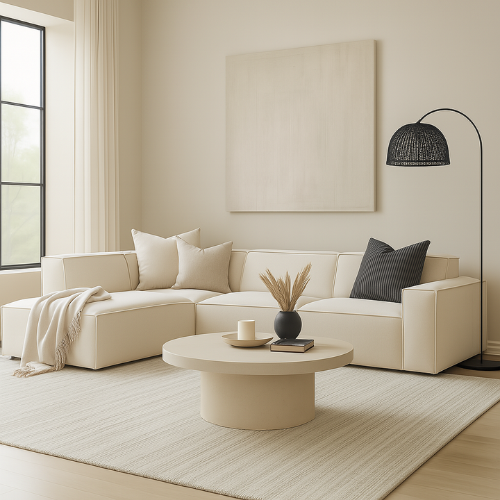 Giacomo Fabric 4 Seater Corner Sofa (Pet Friendly)