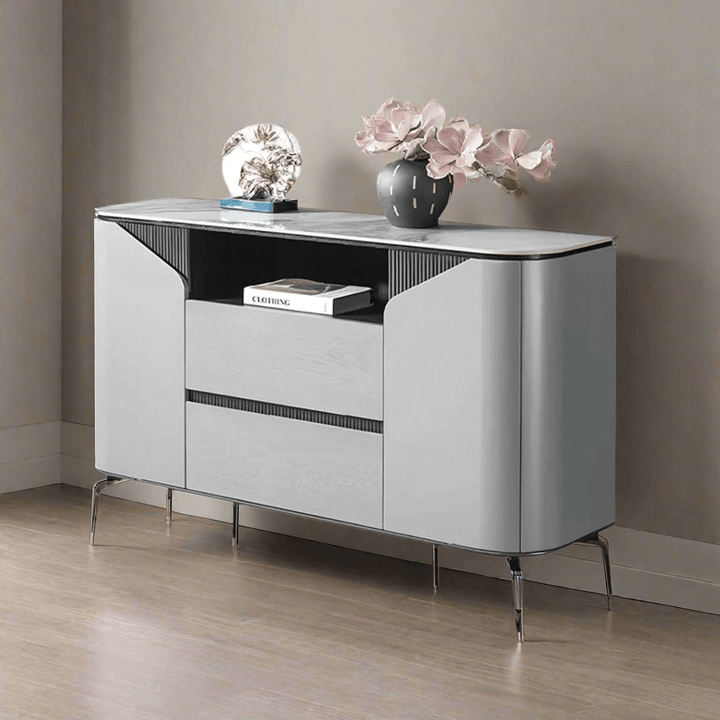 Maurin Buffet Hutch with Sintered Stone Top (140cm)