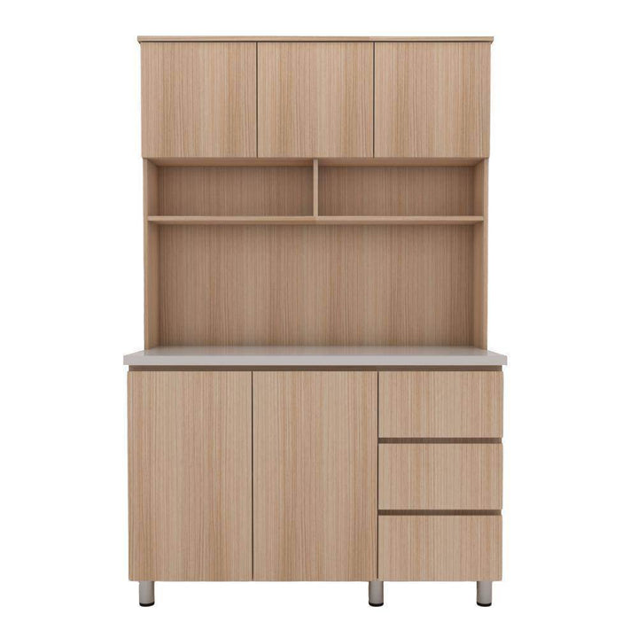Lorena 2 Door Kitchen Cabinet with Top