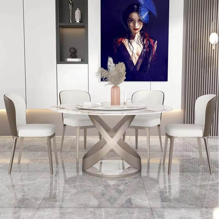 Algol Sintered Stone Round Dining Table