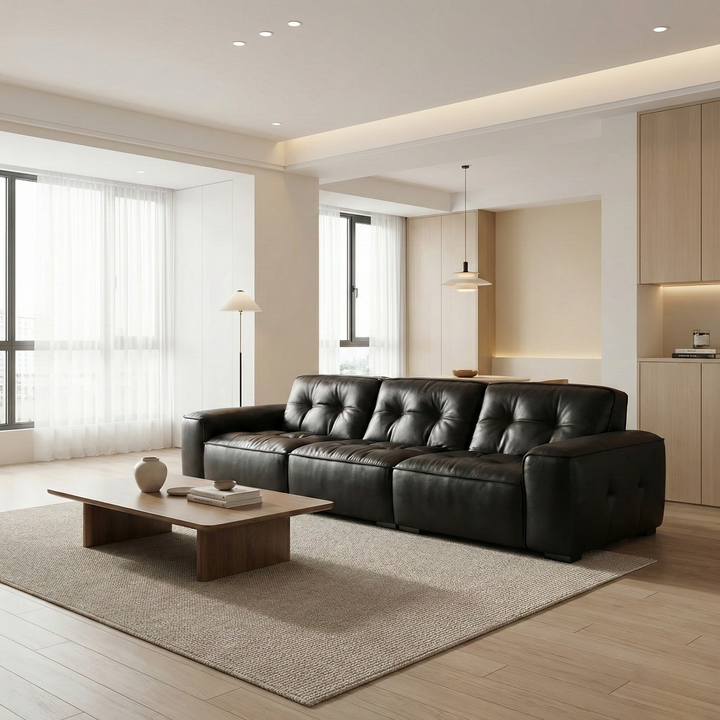 Evoque Genuine Leather Sofa