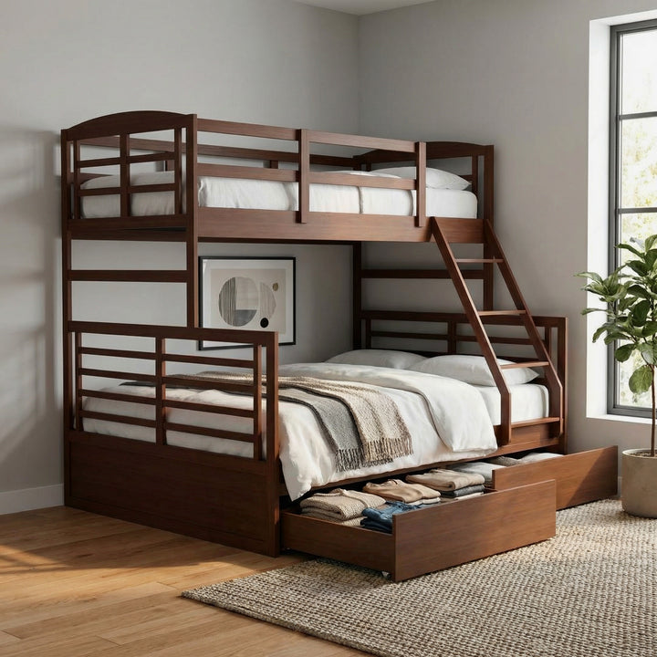 Ruth Wooden Double Decker Bed Frame