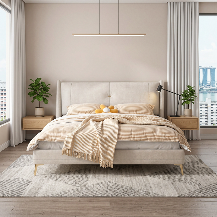 Vardon Leather Bed Frame