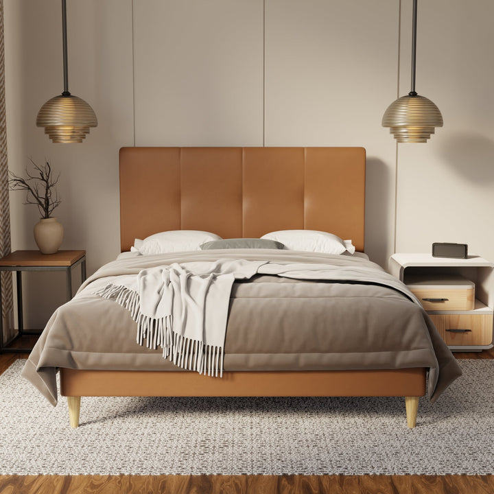 Lyra Genuine Leather Bed Frame By Esteller