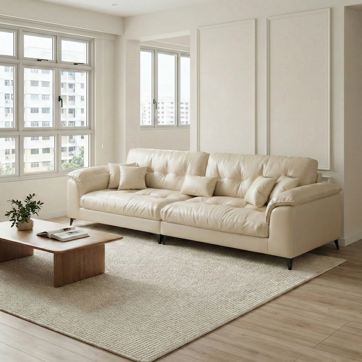 Galleria Faux Leather Sofa