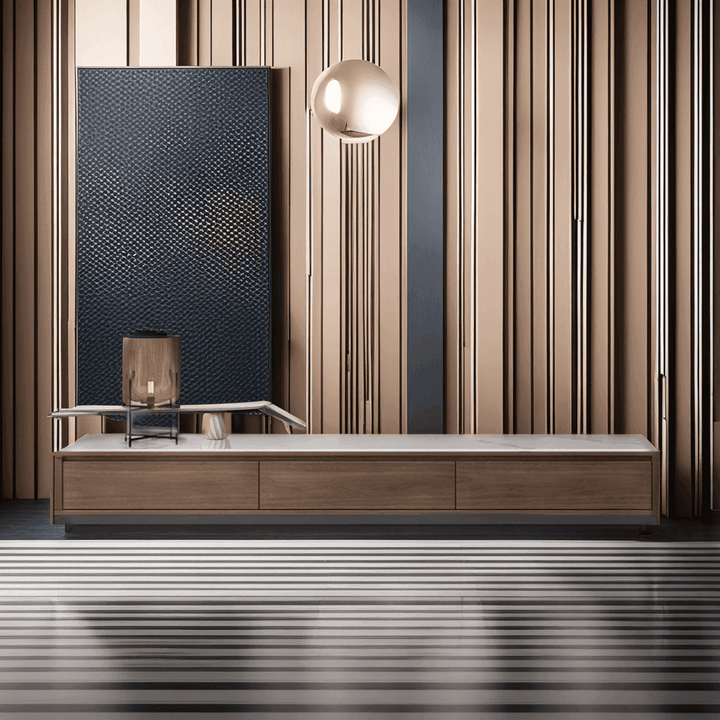 Elias Glossy Sintered Stone TV Console (200cm)