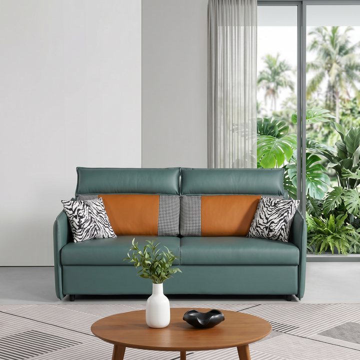 Calvenna Faux Leather Sofa Bed