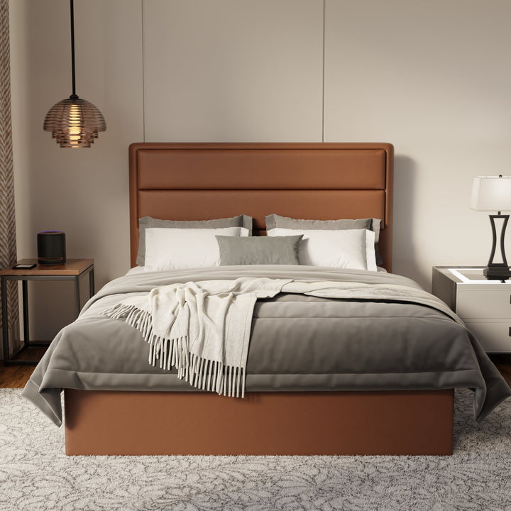 Zorvain Faux Leather Drawer Bed Frame (Pet Friendly) by Somnuz