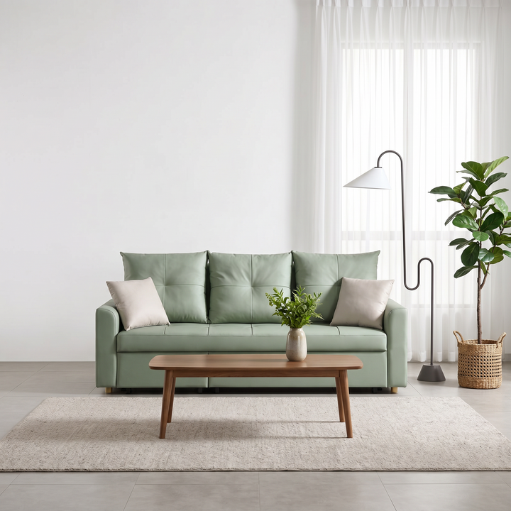 Savella Faux Leather Sofa Bed