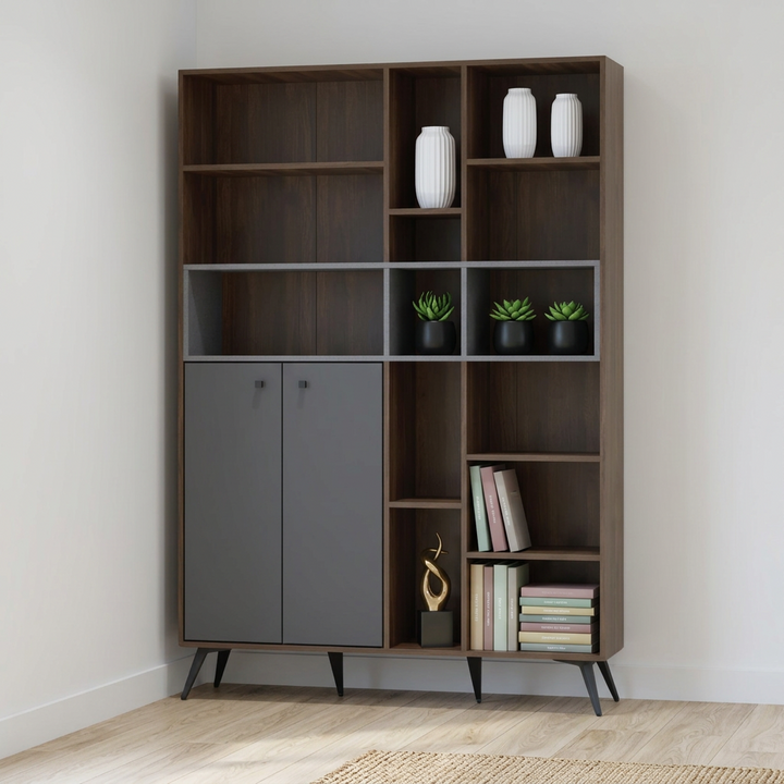 Persis Wooden Bookshelf / Display Cabinet (120cm)