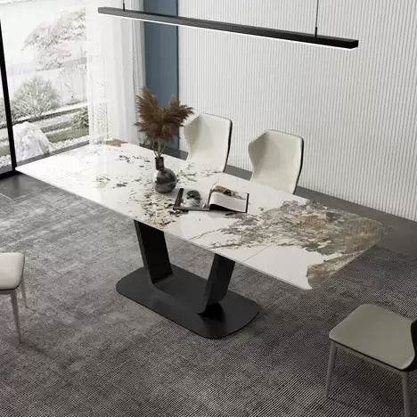Meissa Sintered Stone Extendable Dining Table