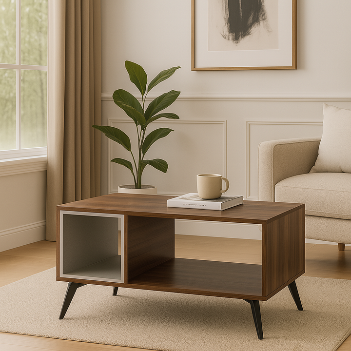 Persis Wooden Coffee Table (100cm) | Minimalist Style