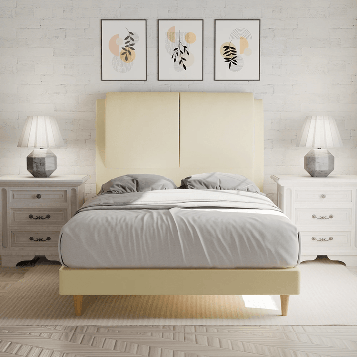 Berke Faux Leather Bed Frame