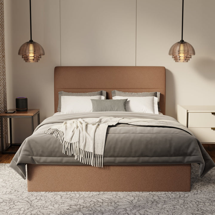 Lysara Fabric Drawer Bed Frame (Water Repellent & Pet friendly) by Somnuz
