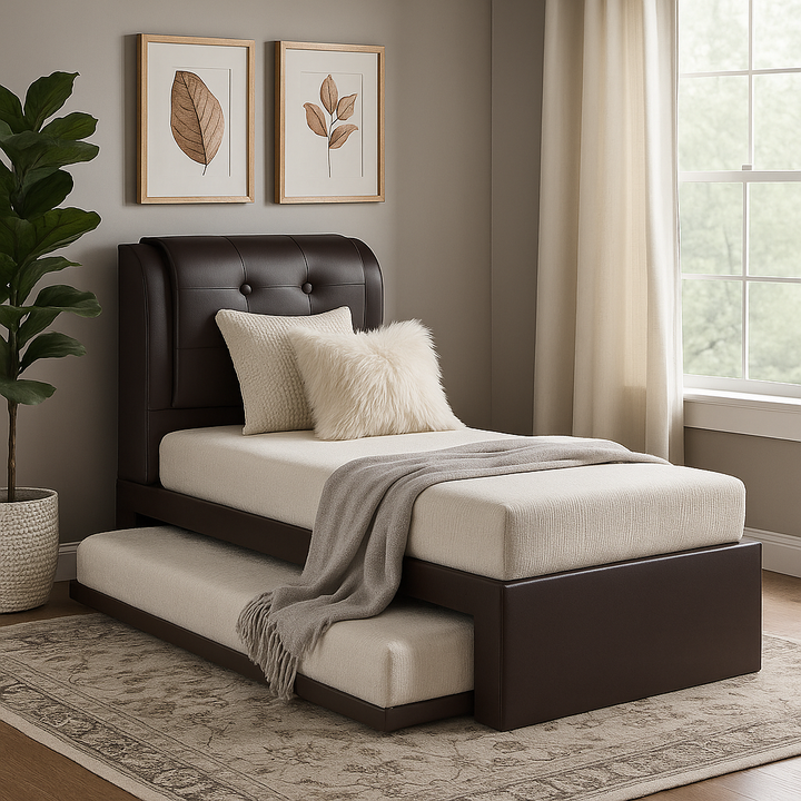 Montana Faux Leather 3 in 1 Pull Out Bed Frame