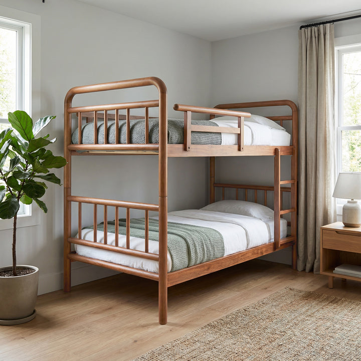 Arlina Wooden Double Decker Bed Frame