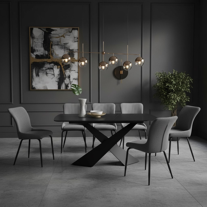 Elsinia Ceramic Dining Set (1+6)