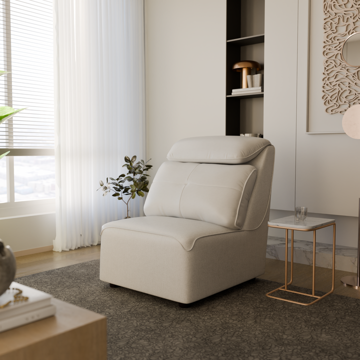 Havor Fabric Adjustable Headrest Sofa by Esteller (Pet Friendly & Easy Clean)