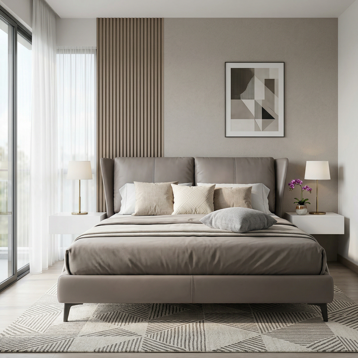 Mellowa Leather Bed Frame