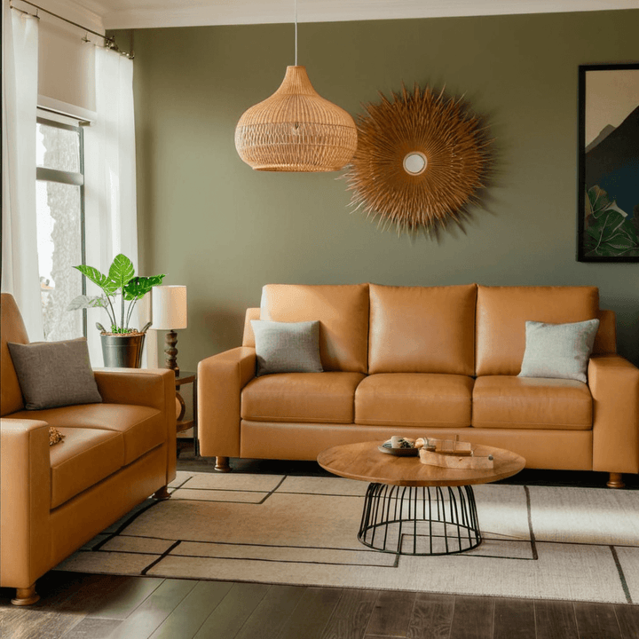 Rodell Faux Leather Sofa