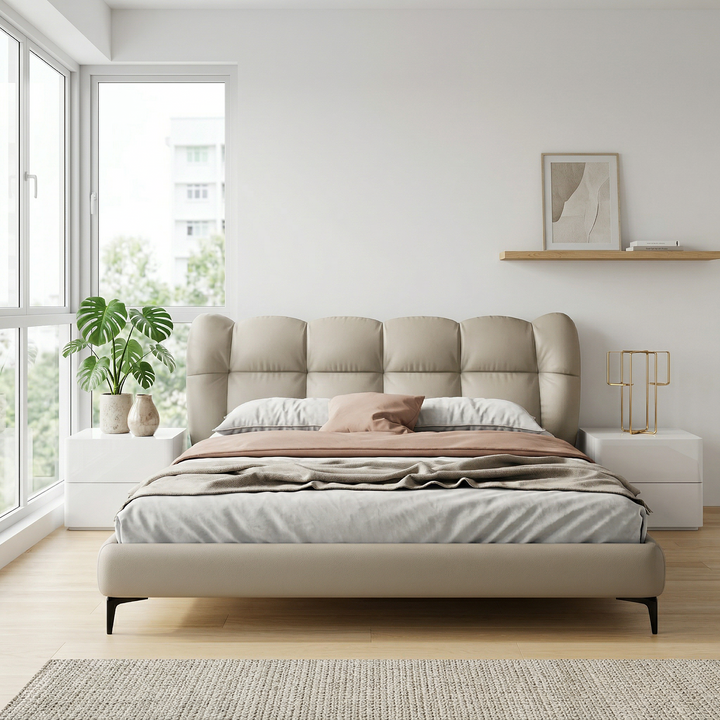 Venora Leather Bed Frame