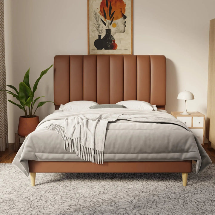Trevino Faux Leather Bed Frame (Pet Friendly) by Somnuz