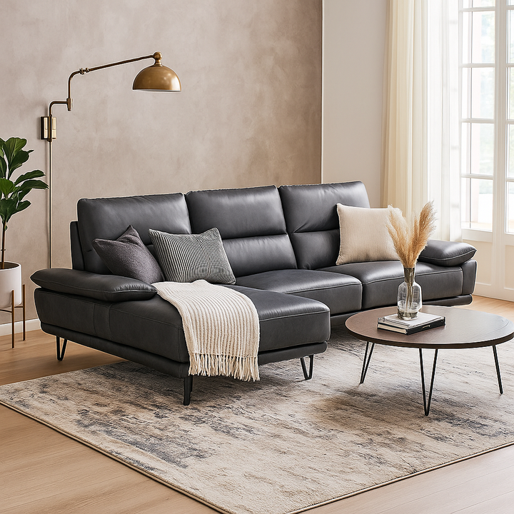 Nana Tech Fabric L-Shaped Electric Adjustable Backrest Sofa