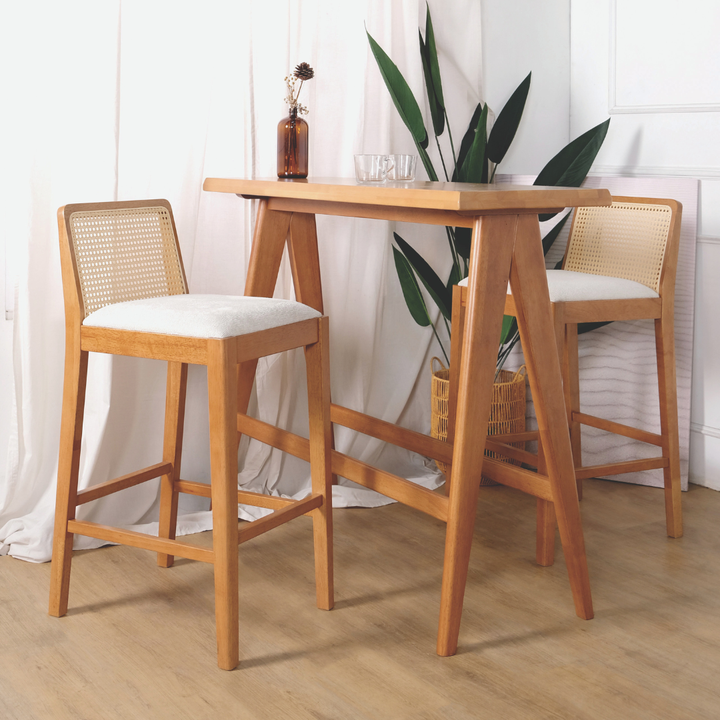 Raven Rattan Bar Stool