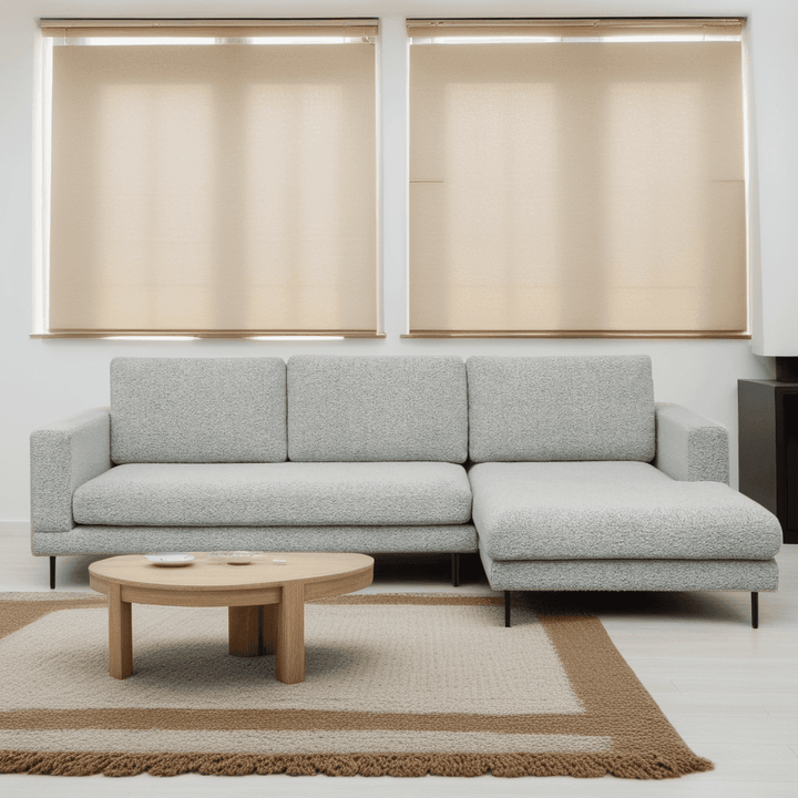 Elena Boucle Fabric Sectional Sofa by Chattel