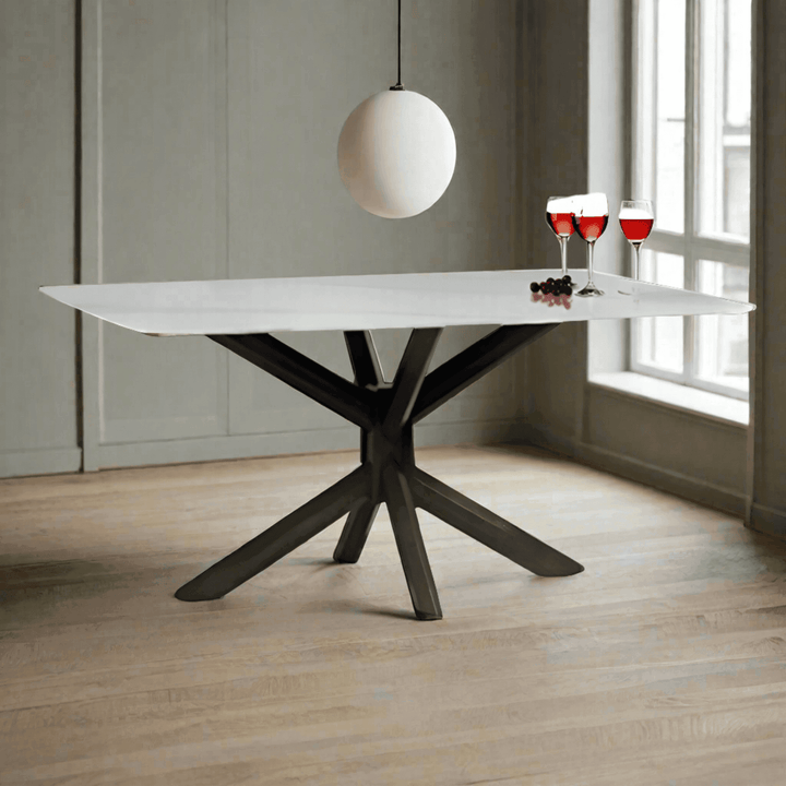 Schuyler Glossy Sintered Stone Dining Table (160cm)