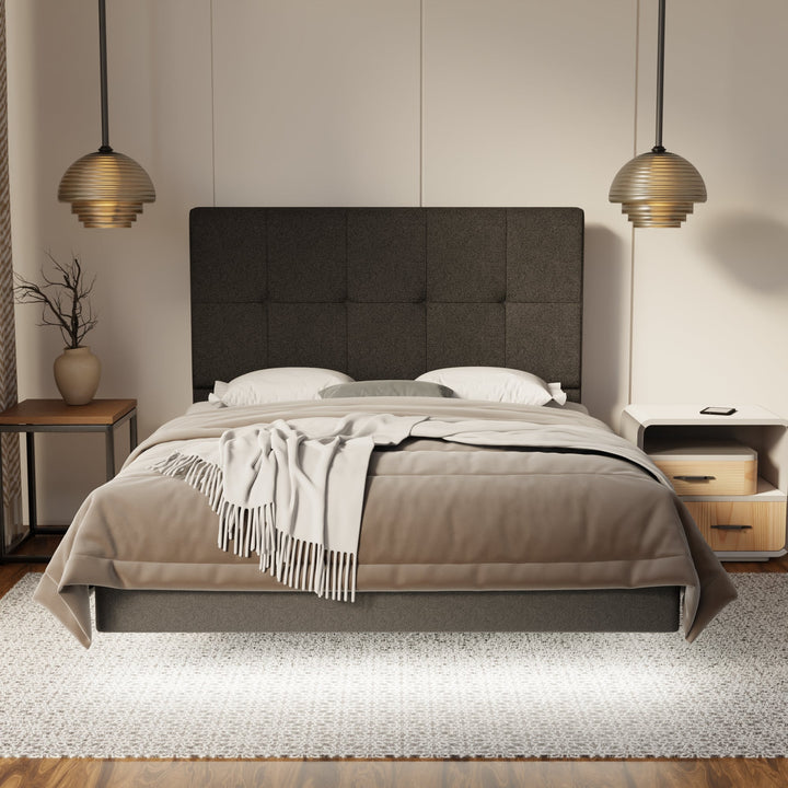 Marlowe Fabric Floating Bed Frame (Water Repellent, Pet Friendly & LED) By Esteller