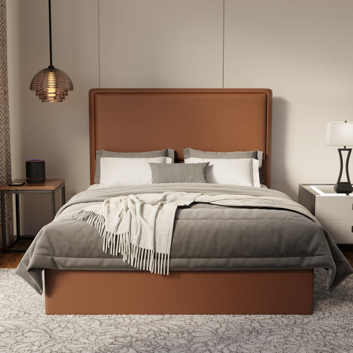 Shiro Faux Leather Drawer Bed Frame (Pet Friendly) by Somnuz