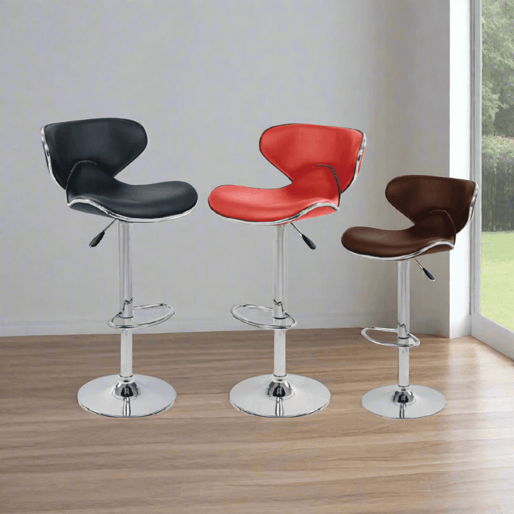 Nyxian Faux Leather Bar Stool