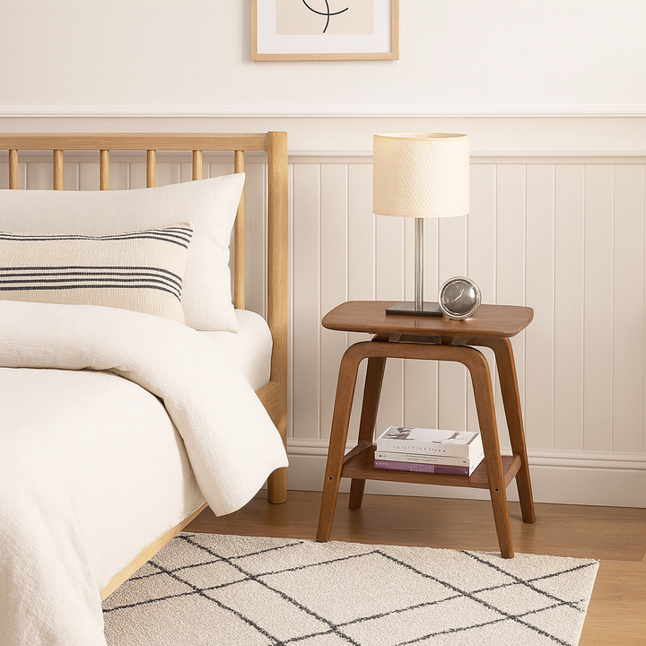 Scamor Wooden Side Table (55cm)