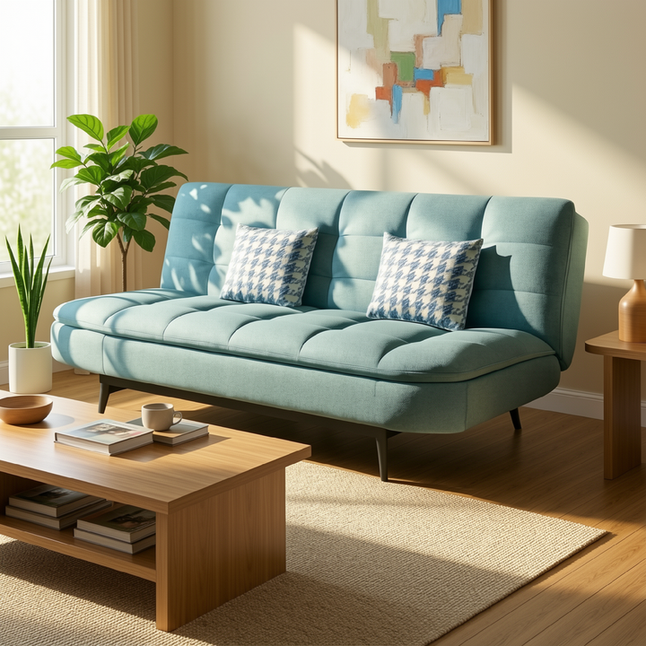 Lisette Leathaire Sofa Bed in Green