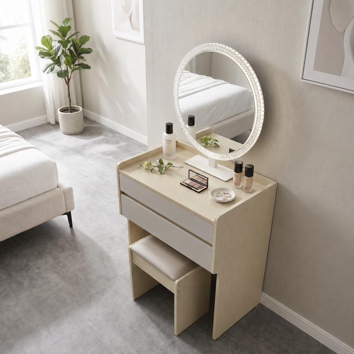 Ovarra Dressing Table with Mirror